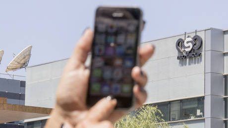 FILE PHOTO. The buidling housing Israeli NSO Group, in Herzliya, near Tel Aviv. ©JACK GUEZ / AFP