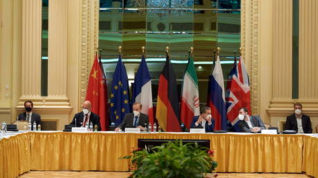 FILE PHOTO. A meeting of the JCPOA Joint Commission in Vienna. ©EU Delegation in Vienna via REUTERS