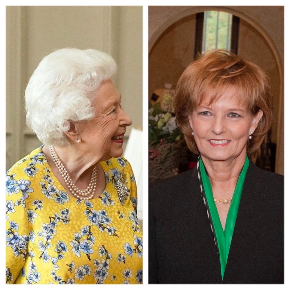 Elisabeta a II a și Principesa Margareta a României