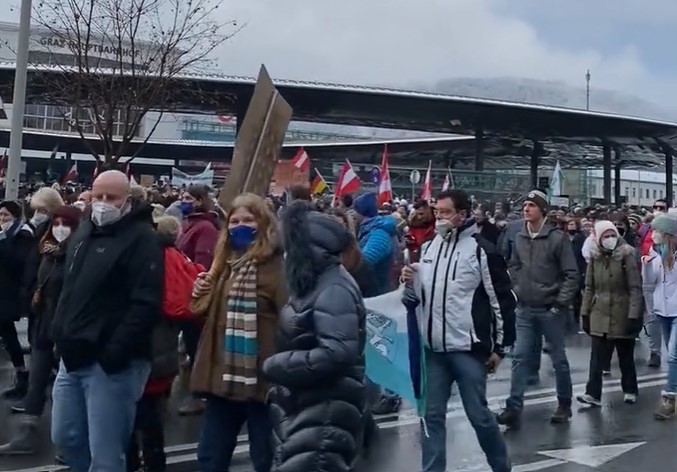 proteste Austria contra vaccinarii obligatorii