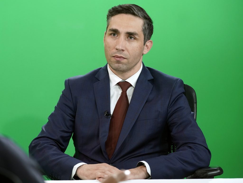 Valeriu Gheorghiță în emisiune.