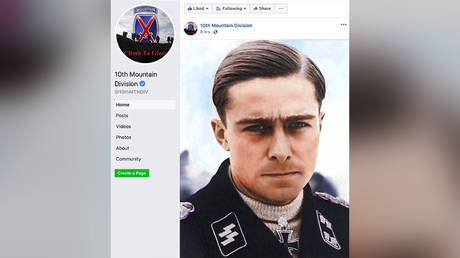 A screengrab of one of the controversial posts. © Facebook / 10th Mountain Division