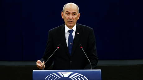 FILE PHOTO. Slovenian Prime Minister Janez Jansa. © Reuters / Christian Hartmann
